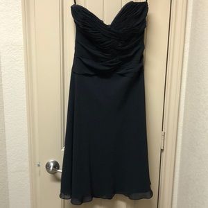 WHBM Elegant Black Strapless Dress